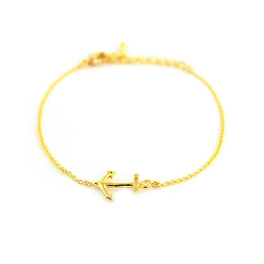 Anchor Gold Bracelet - Wanderlust + Co